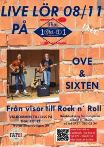 Bild till evenamnget Från visor till Rock `n Roll – Live på Thai Roi-et